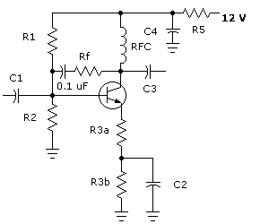 amplifier with shunt feedback and emitter degeneration